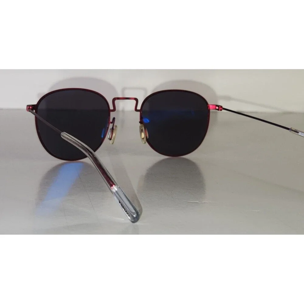 Kenzo Sunglasses KZ 5118 Metallic Red Made In France Lightweight Metal Frames